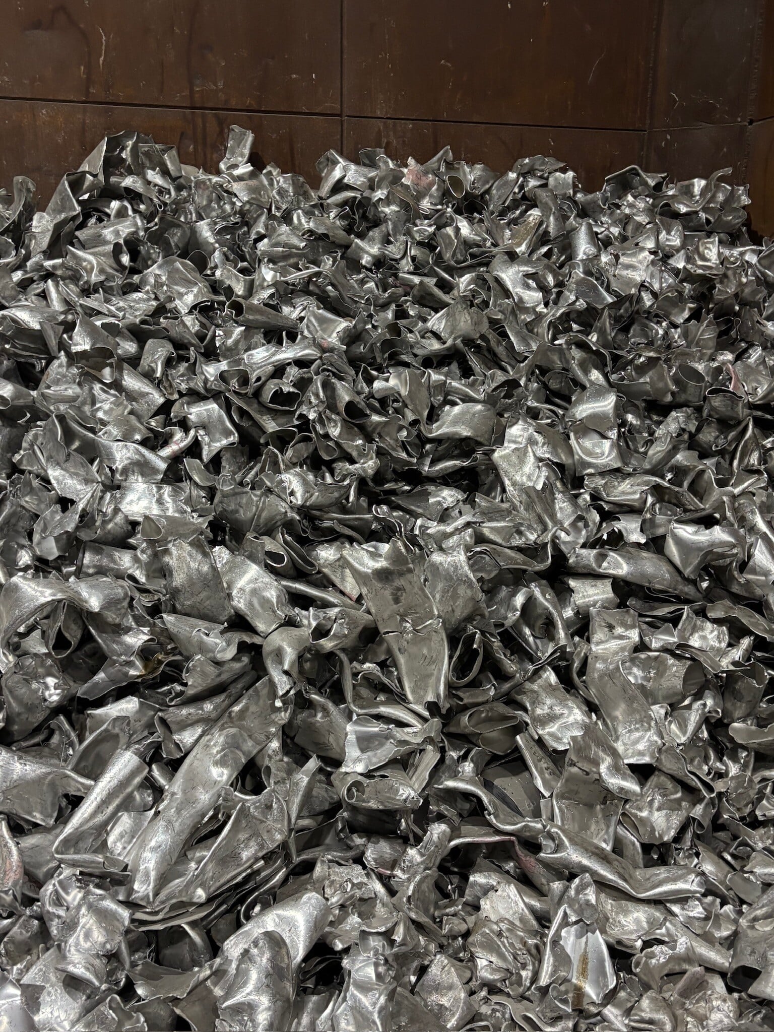 6000 series aluminum shredded by a Wolf 9500