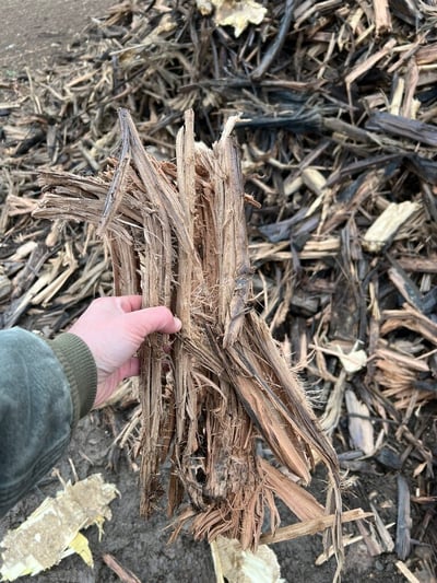 Shredded Railroad Tie - Wood