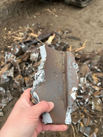 Shredded Railroad Tie plate