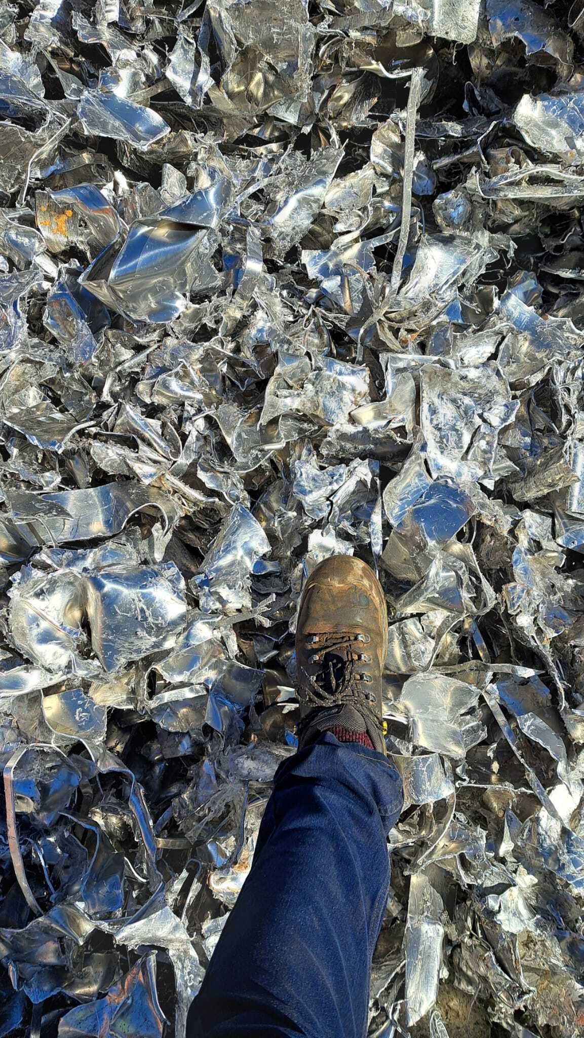 5052 Aluminum shredded by a Wolf 9500